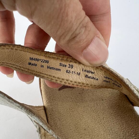 Dansko Season Full Grain White Casual Comfort Women's Sandal 39 (8-8.5) - Picture 10 of 12